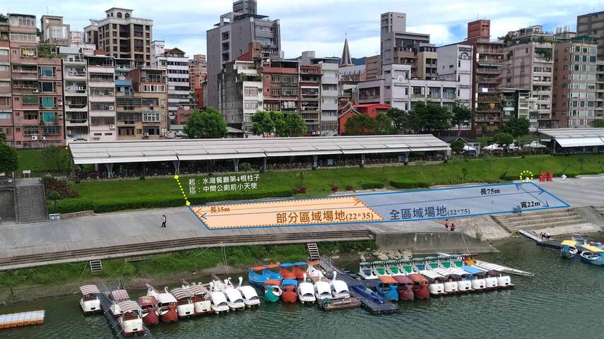 碧潭東岸廣場示意圖