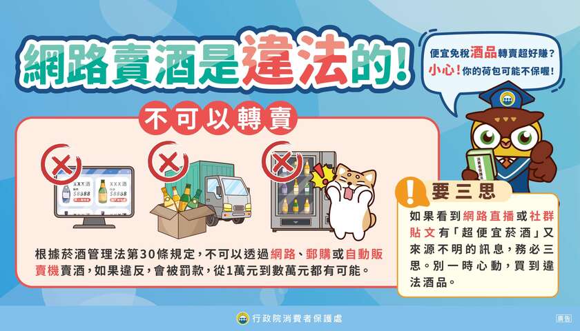 圖卡13_網路賣酒是違法的