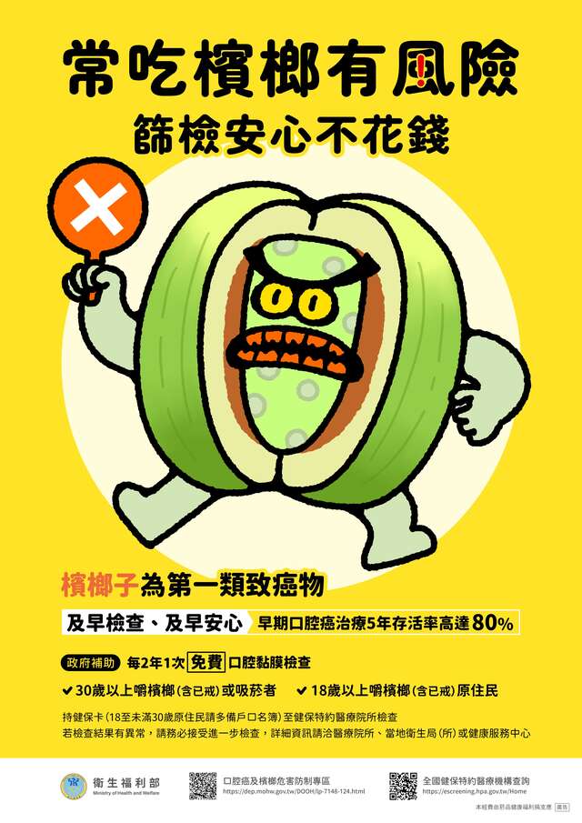平面_常吃檳榔有風險海報
