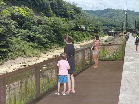 三貂嶺走讀廊道觀景平台模擬圖