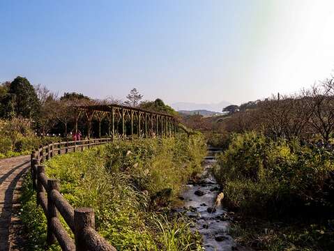 漫步三芝三生步道體會小橋流水農家