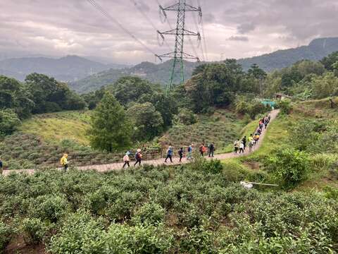 银河洞越岭步道路面平整宽敞，适合团体健行与赏景。