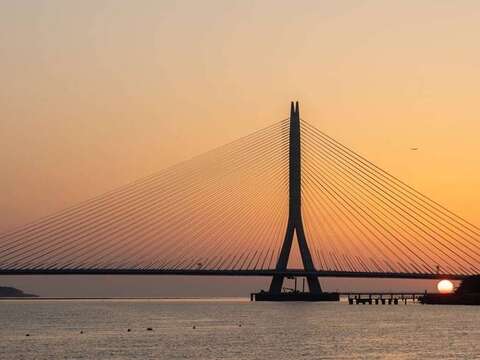 活動串聯最新特色景點、老街商圈與博物館等電子集章點位(淡江大橋)