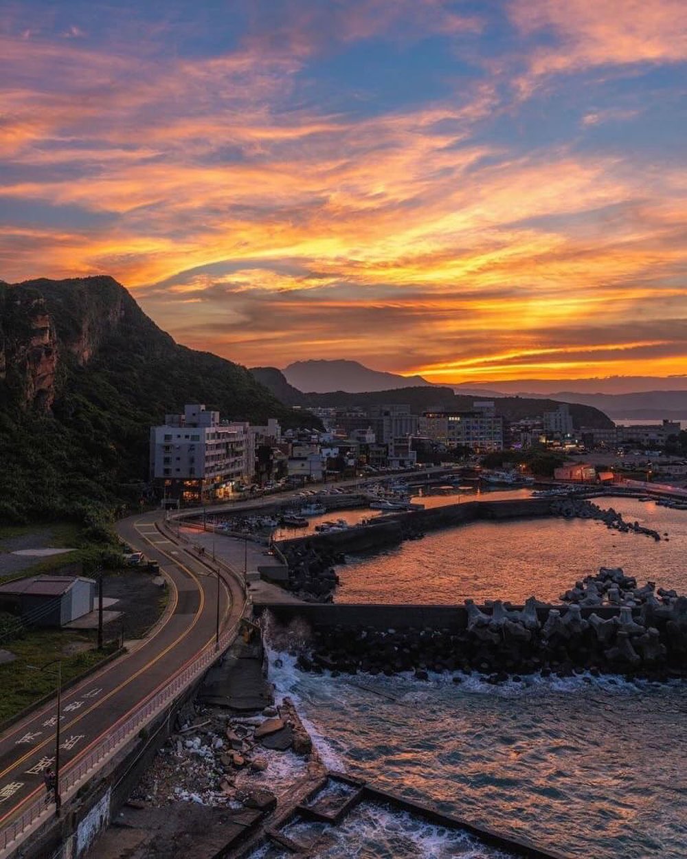台風来る前の美しい風景