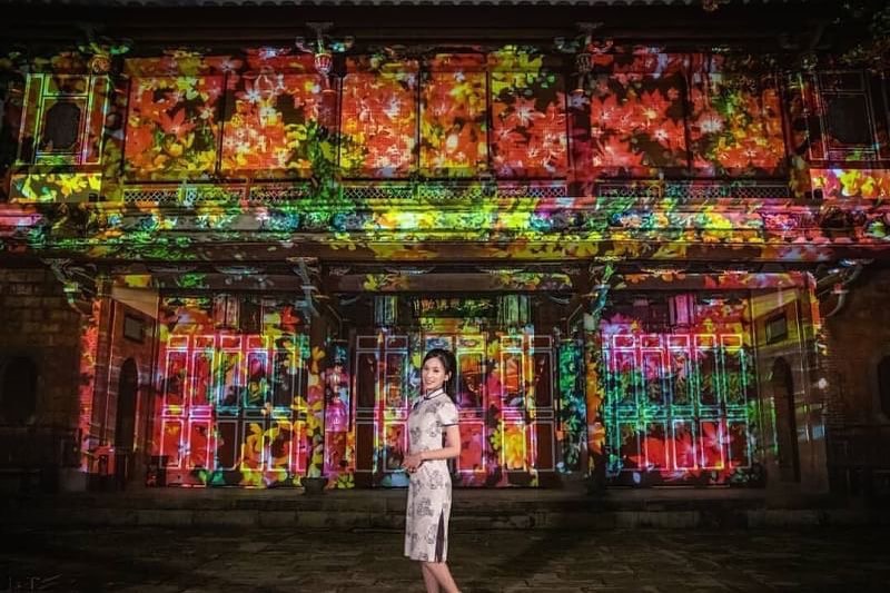 板橋林家花園 ロマンチックなライトアップイベント