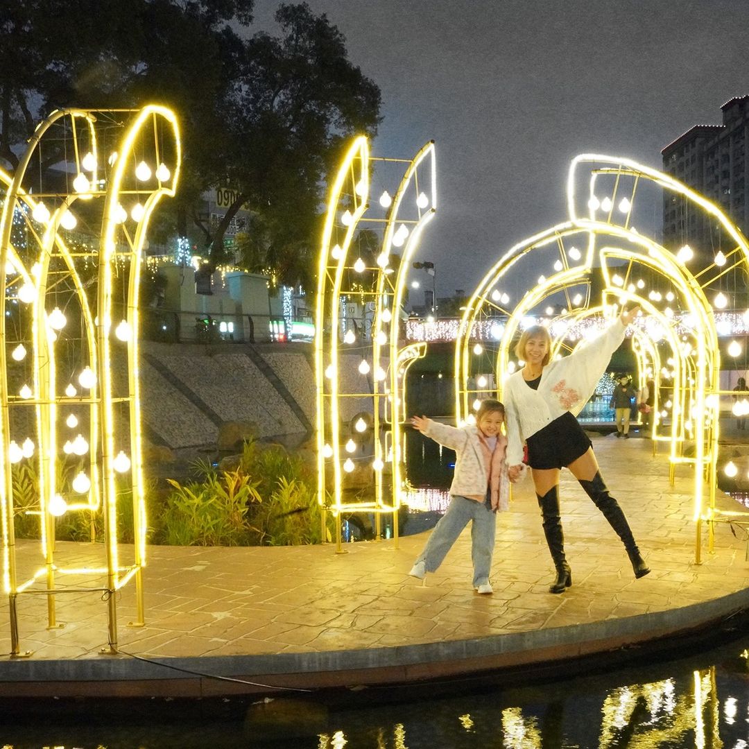 #中港大排光雕展 越夜越美麗