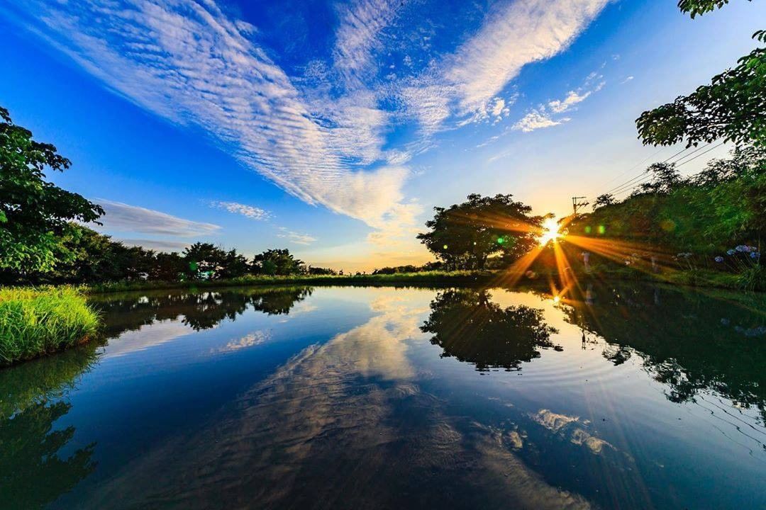 Fell in love with reflection photos recently, it is as beautiful as a painting.