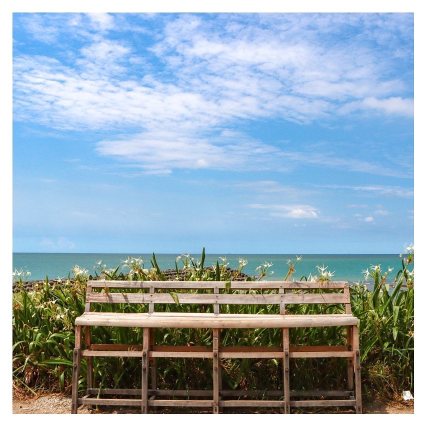 碧海藍天～還有白雲