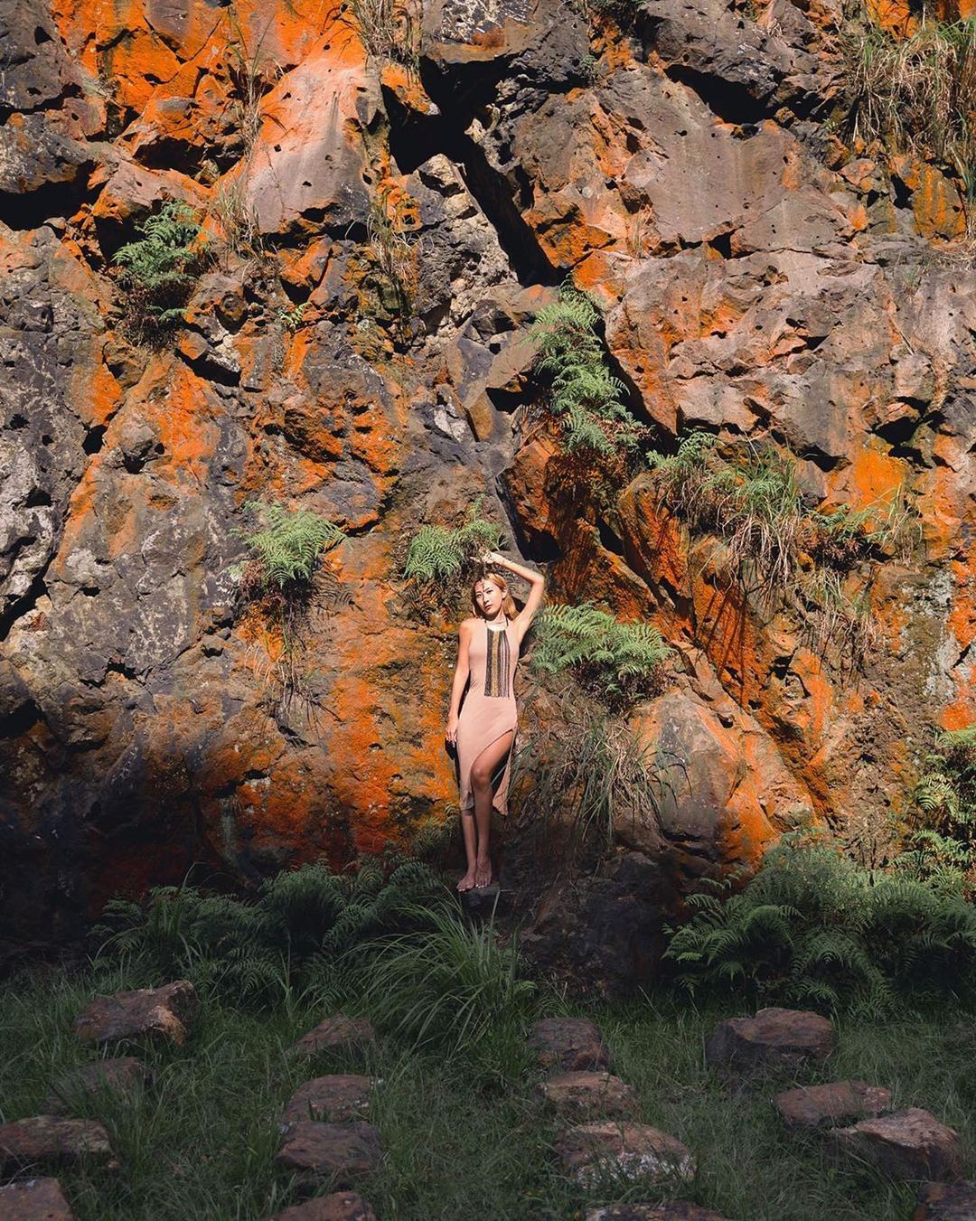 徜徉在天地間，與大自然融為一體。