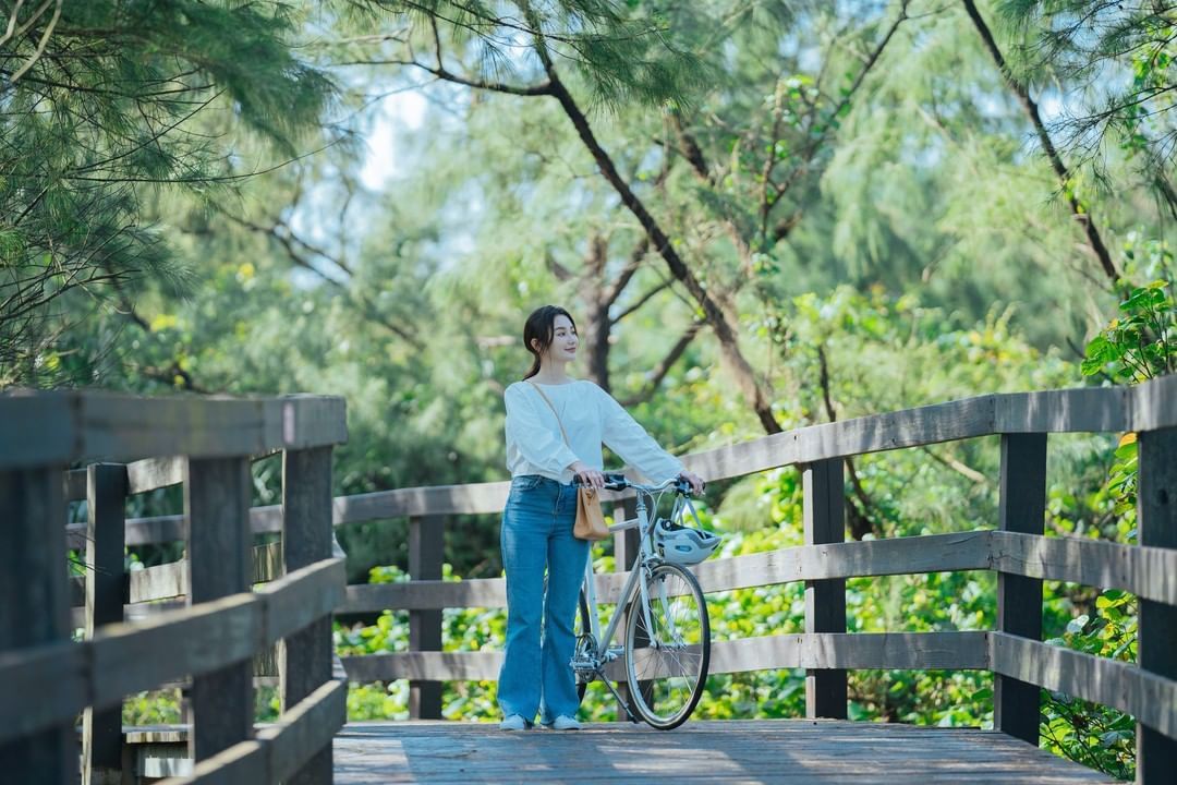 騎單車也可以這麼時髦 (⁎⁍̴̛ᴗ⁍̴̛⁎)‼