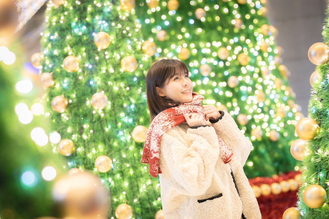 超美的 #2021新北耶誕限定款圍巾 