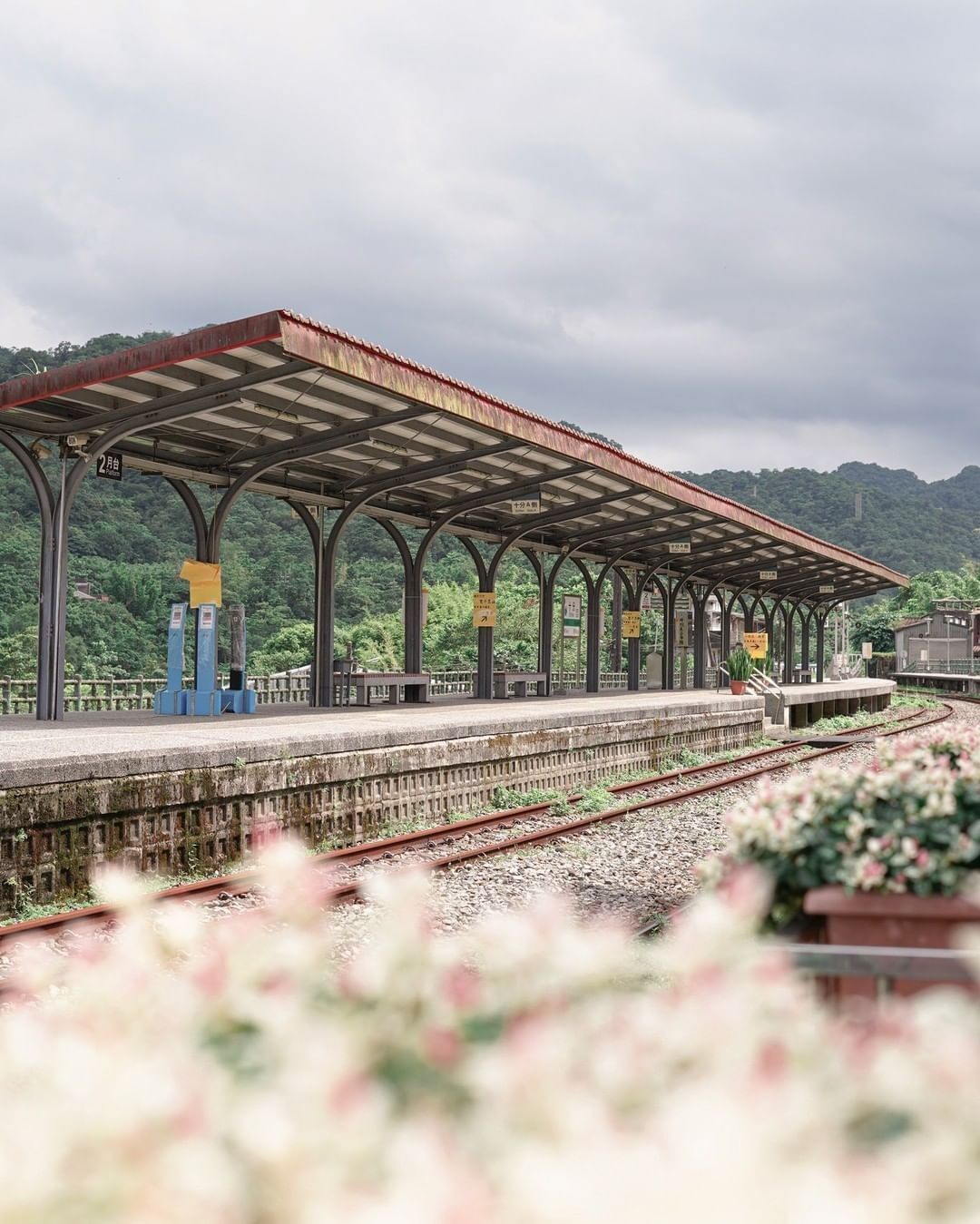 欣賞火車門前過的獨特景觀，來平溪不能錯過放天燈，祈福平安順心～