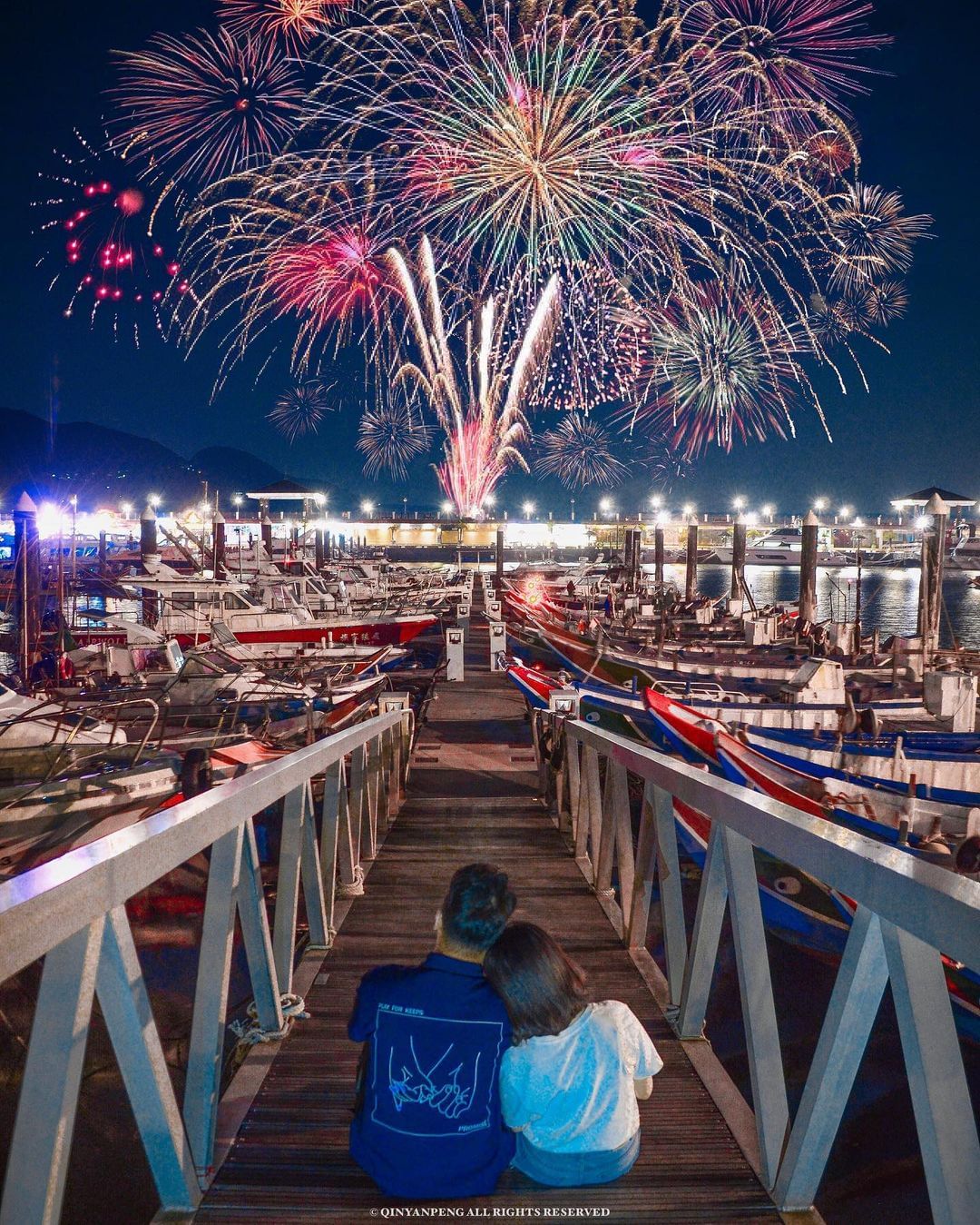#淡水漁人碼頭煙火秀 15分鐘史上最長～必須提早出發卡位