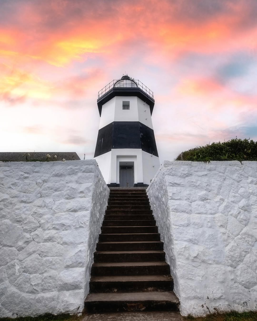 富貴角登塔迎夕陽