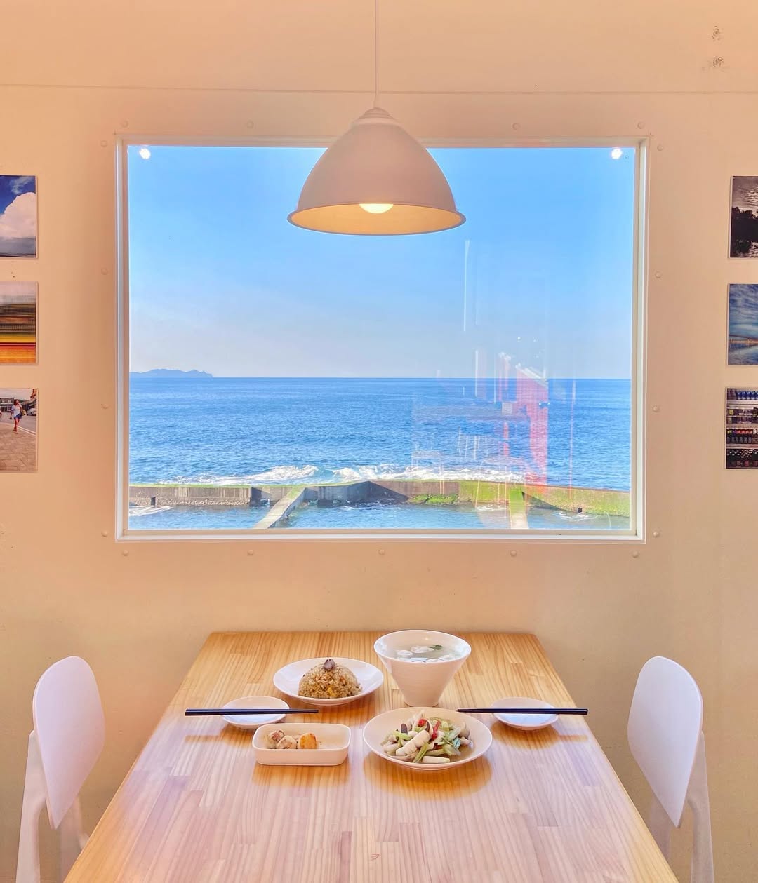 吃飯配海景，就是最療癒的儀式感