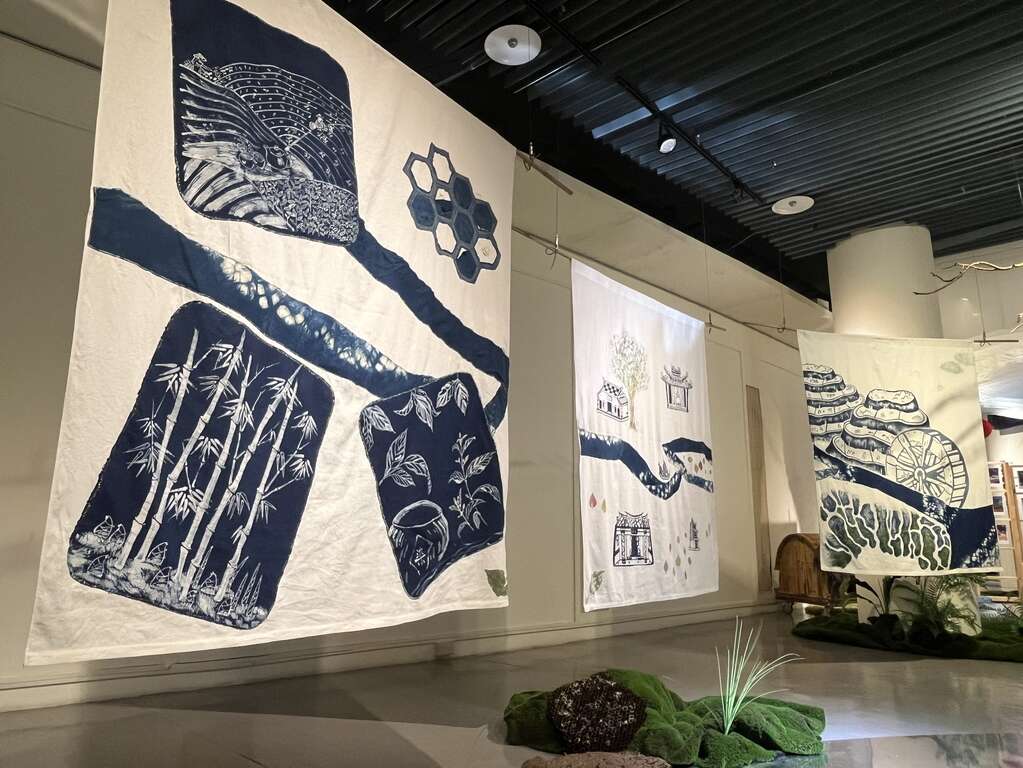 透過藍染呈現淡水河上中下游客家文化