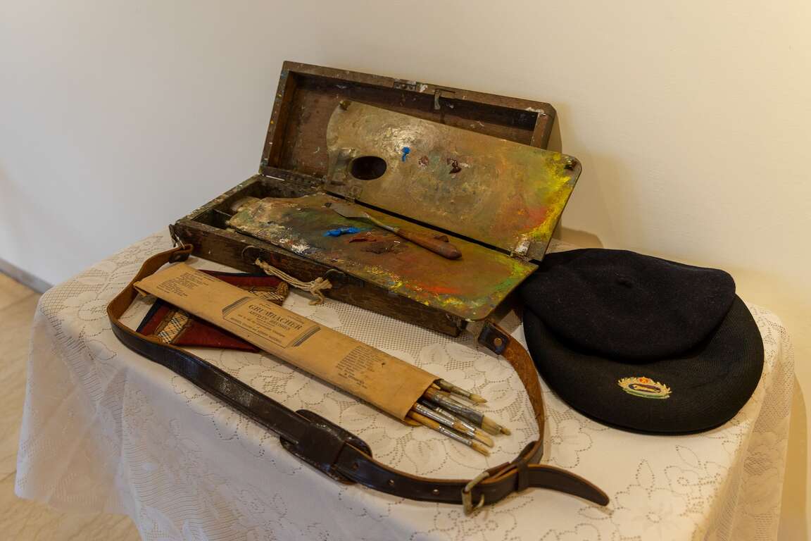 杨三郎美术馆-杨三郎的作画用具