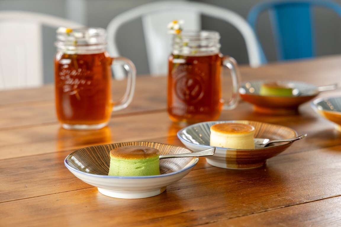 金包里驿站半熟乳酪塔与红茶