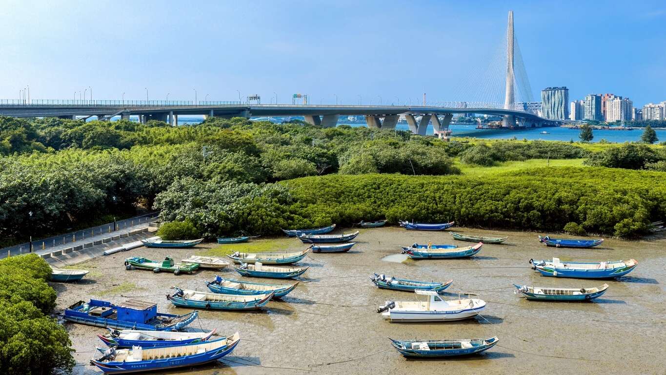 挖仔尾與淡江大橋