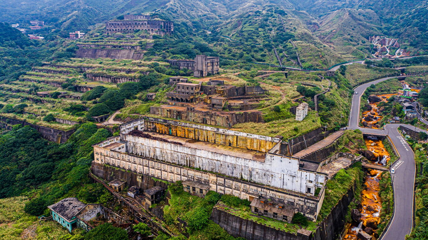 正面十三層遺址空拍圖