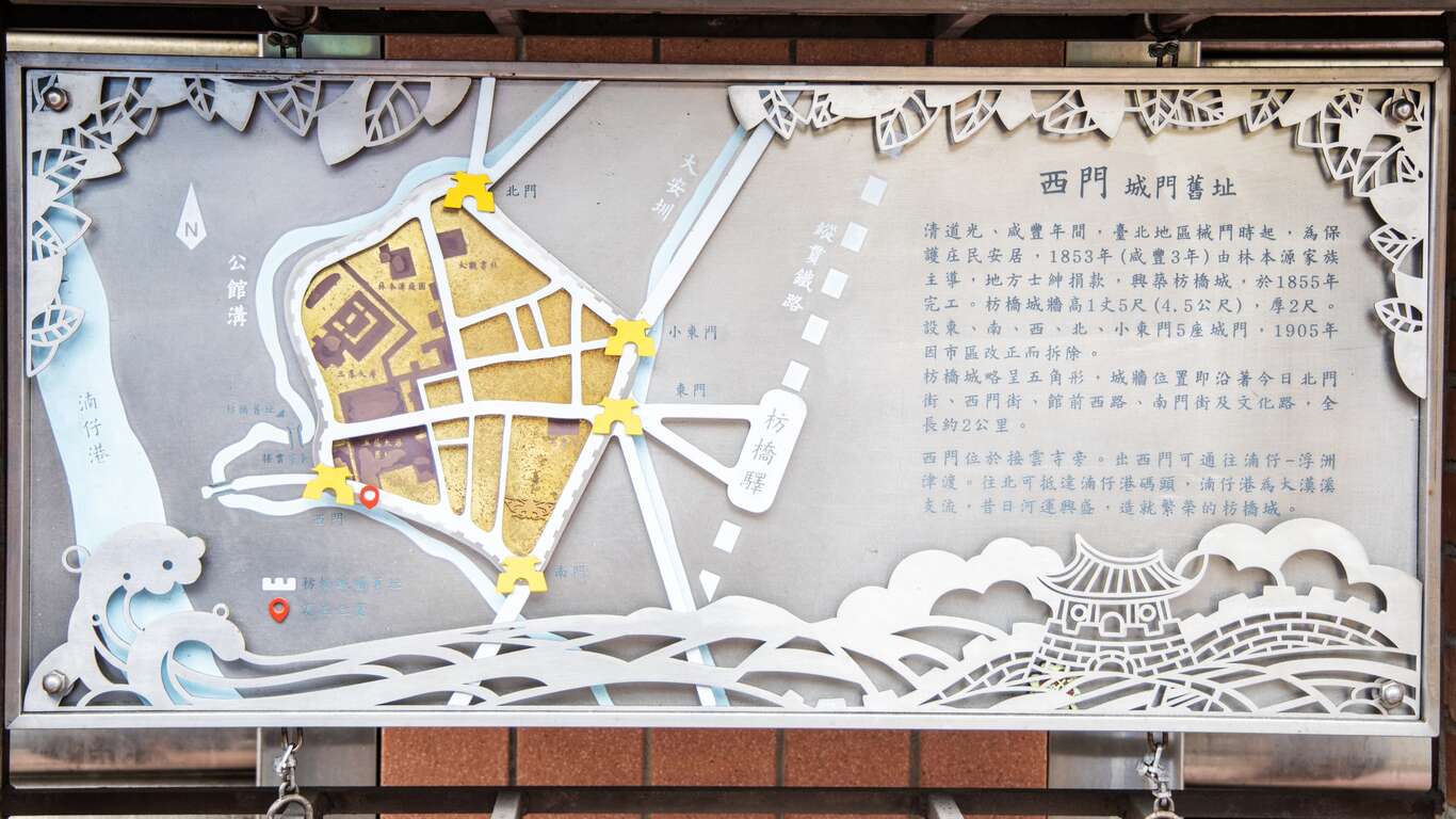 枋橋古城地圖