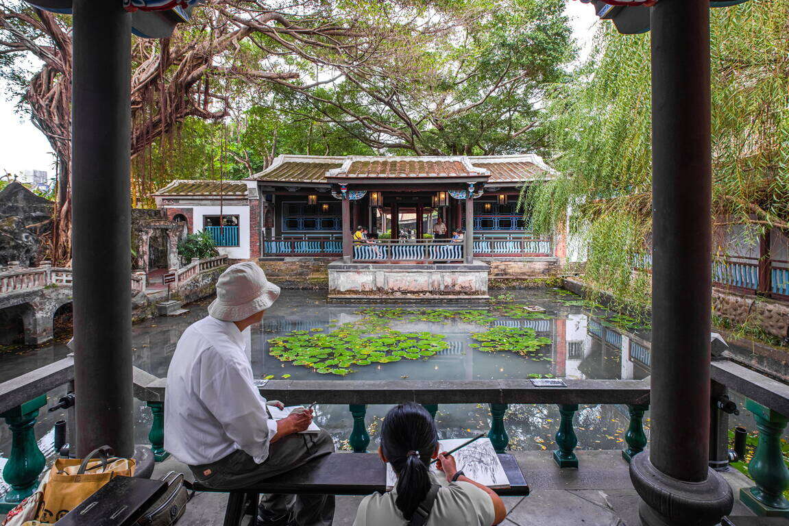 林家花園池畔