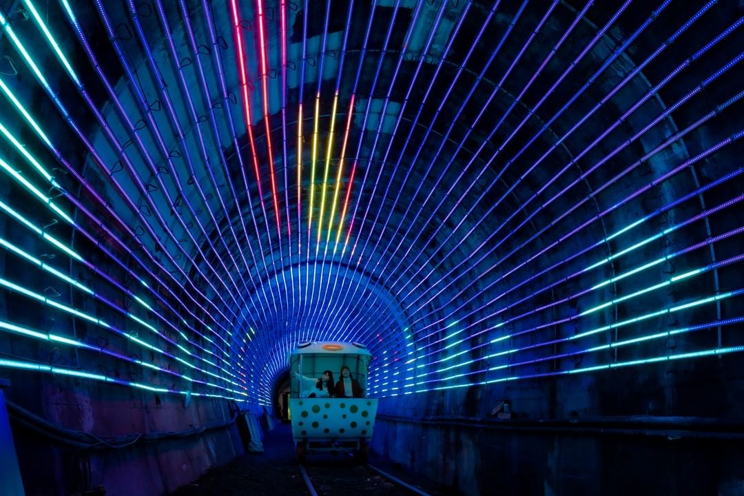 #深澳鐵道自行車 全新耶誕主題光雕😍