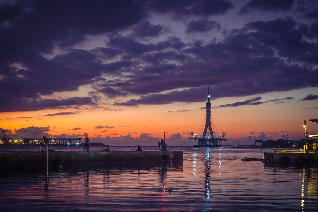 想和你看淡水的晚霞⭐～